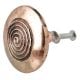 Round Spiral Antique Copper Aluminium Cabinet Knob